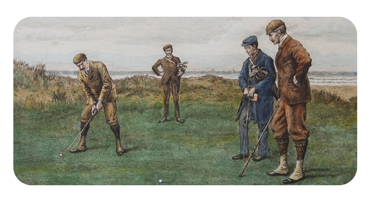 Imagem ilustrativa de um jogo de golfe.