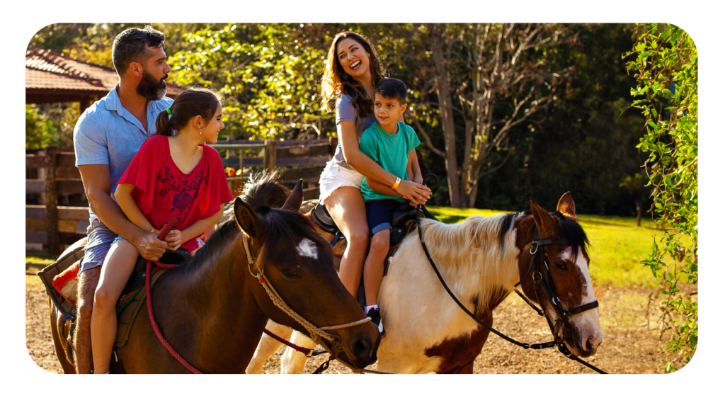 Venha viver a experiência de andar a cavalo no Aguativa!